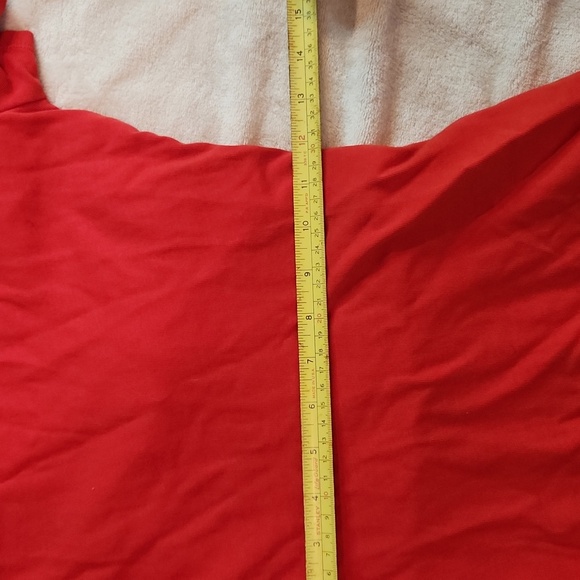 Red Zara exposed stomach tshirt dress - Picture 7 of 8